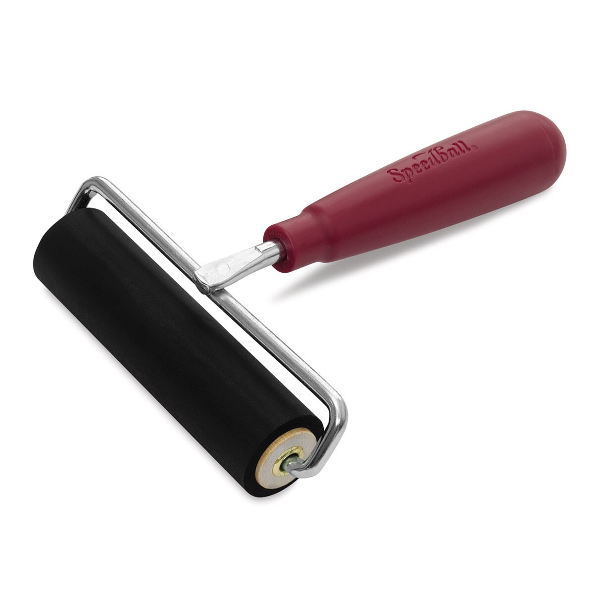 Speedball Deluxe Hard Rubber Brayer with Wire Frame - 4"