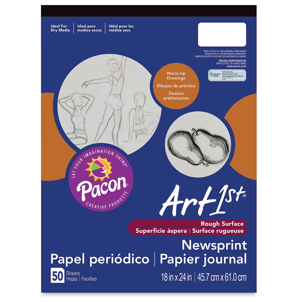 ART1st Newsprint Pad - 18&#x22; x 24&#x22;, 50 Sheets