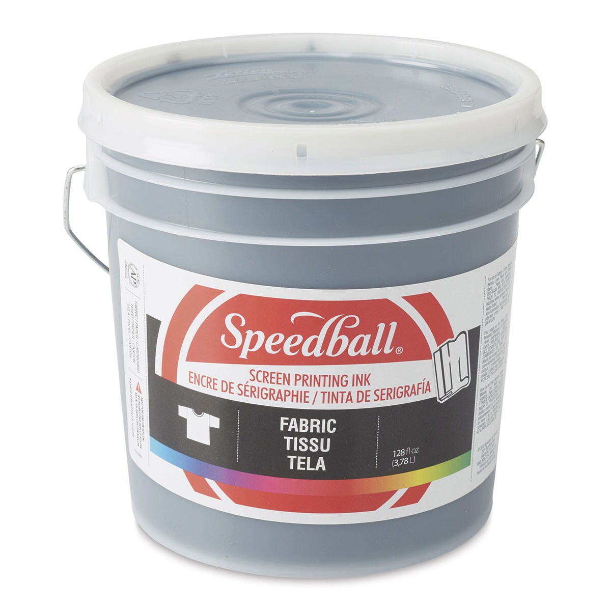 Speedball Fabric Screen Printing Ink - Black, 128 oz, Bucket