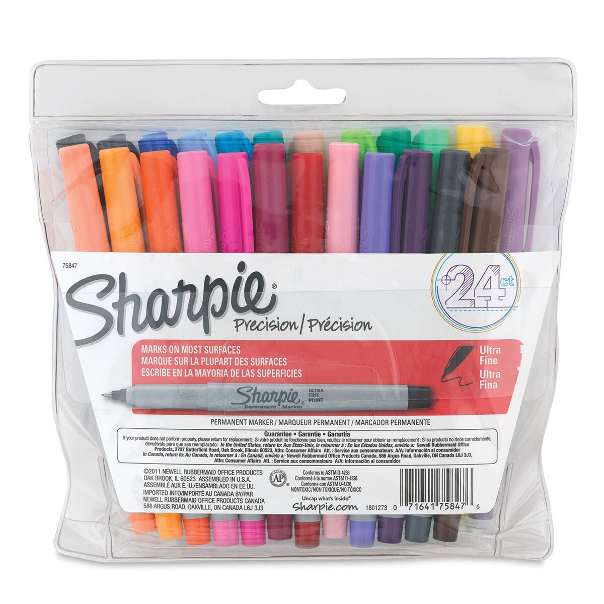 Sharpie Ultra-Fine Point Marker - Assorted Colors, Set of 24
