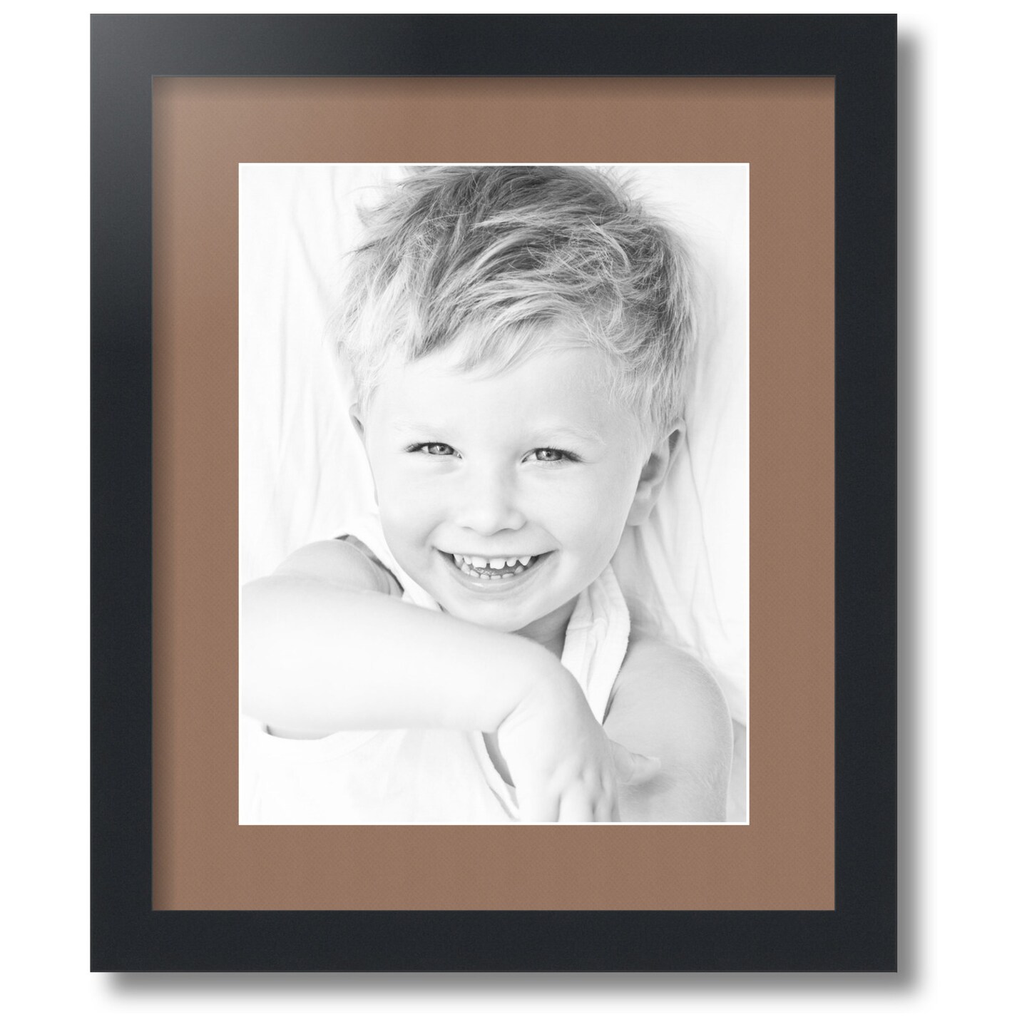 ArtToFrames Collage Photo Picture Frame with 1 - 10x13 inch Openings, Framed in Black with Over 62 Mat Color Options and Regular Glass (CSM-3926-641)