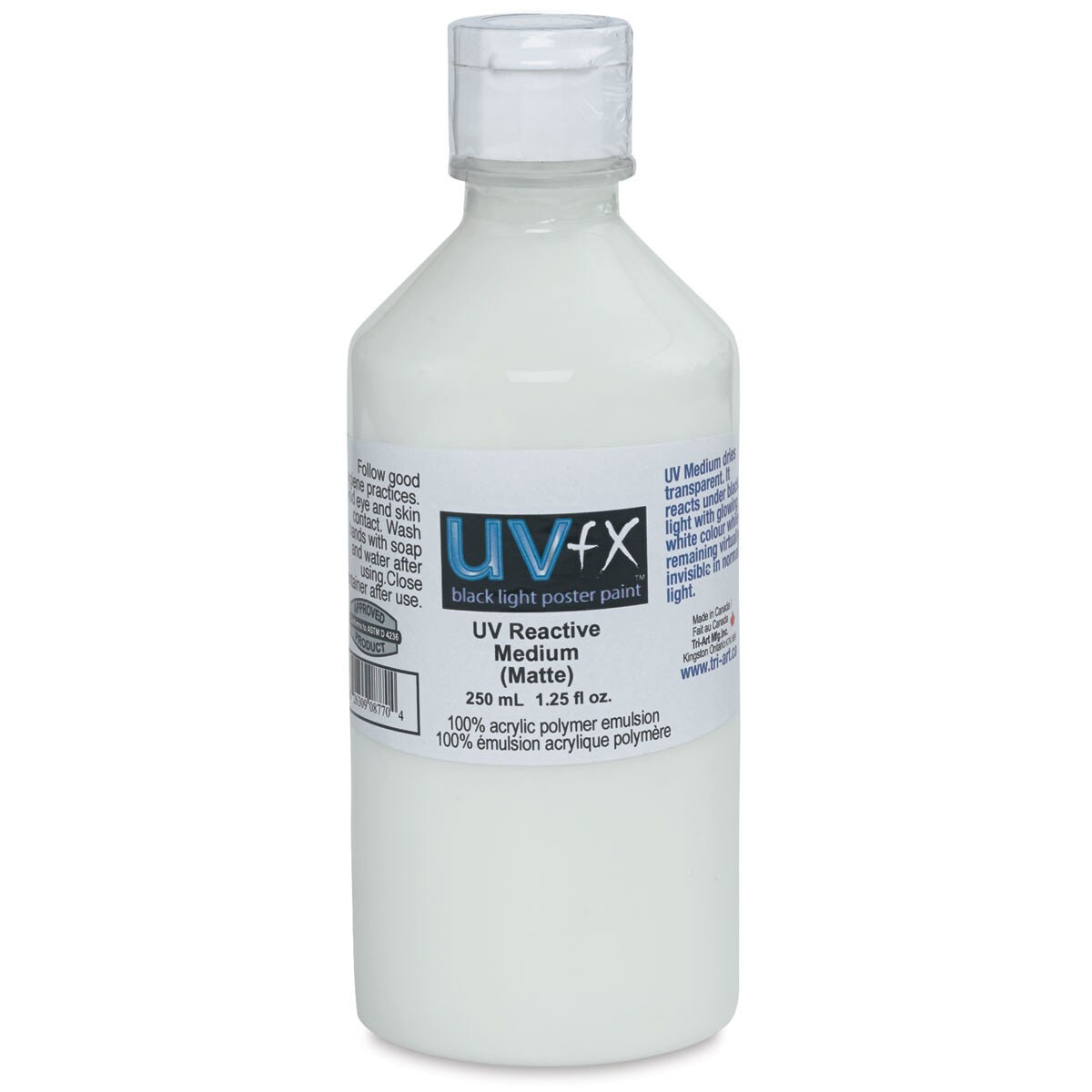 Tri-Art UV FX Medium - UV Reactive Medium - Matte, 250 ml Bottle
