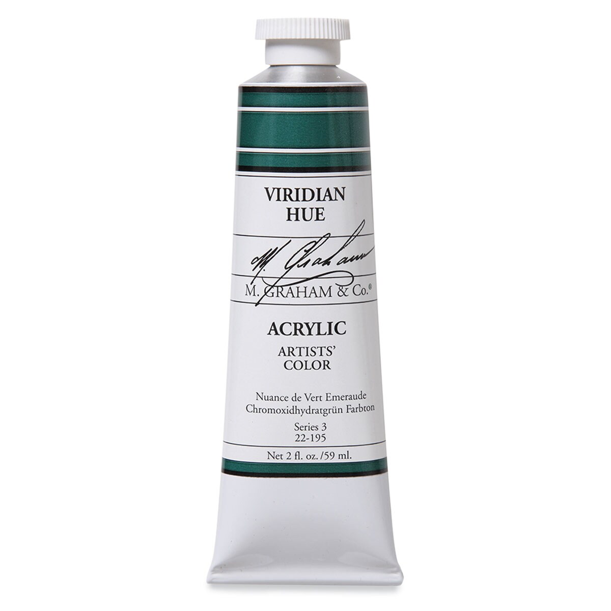 M. Graham Artists&#x27; Acrylics - Viridian, 2 oz tube