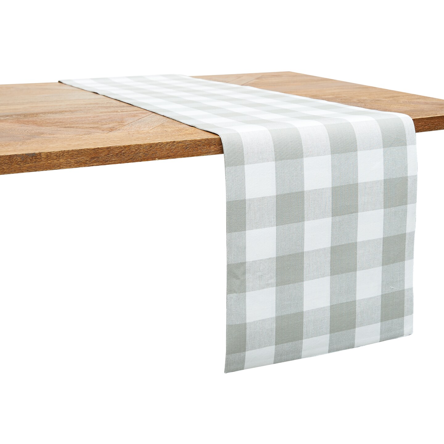 Franklin Slate Gingham Check Table Runner | Michaels