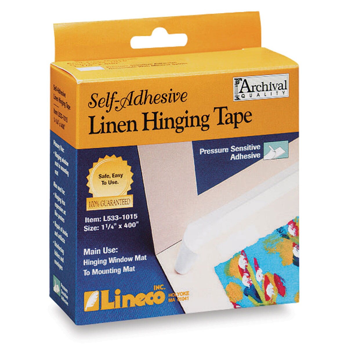 Lineco Self-Adhesive Linen Hinging Tape - 1-1/4&#x22; x 35 ft