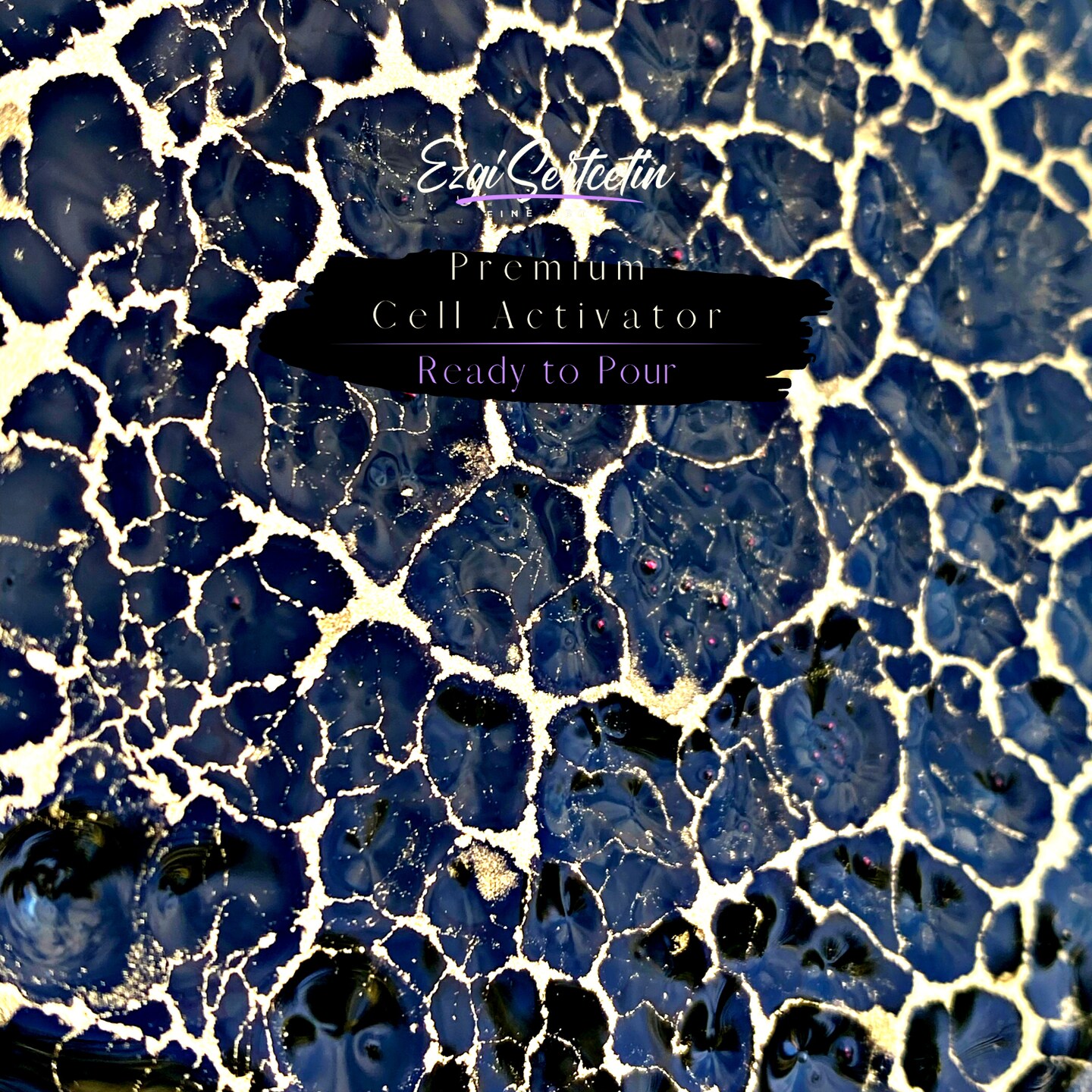 Premium Cell Activator | Ready to Pour | Create Perfect and Unique Cells in your Painting Works | 4oz by Volume | by Ezgi Sertcetin