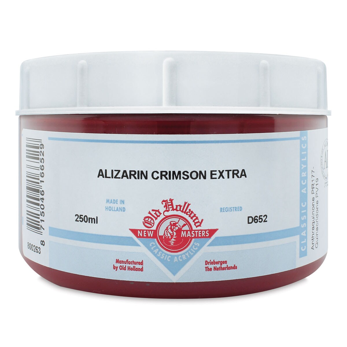 Old Holland New Masters Classic Acrylics - Alizarin Crimson Extra, 250 ml jar
