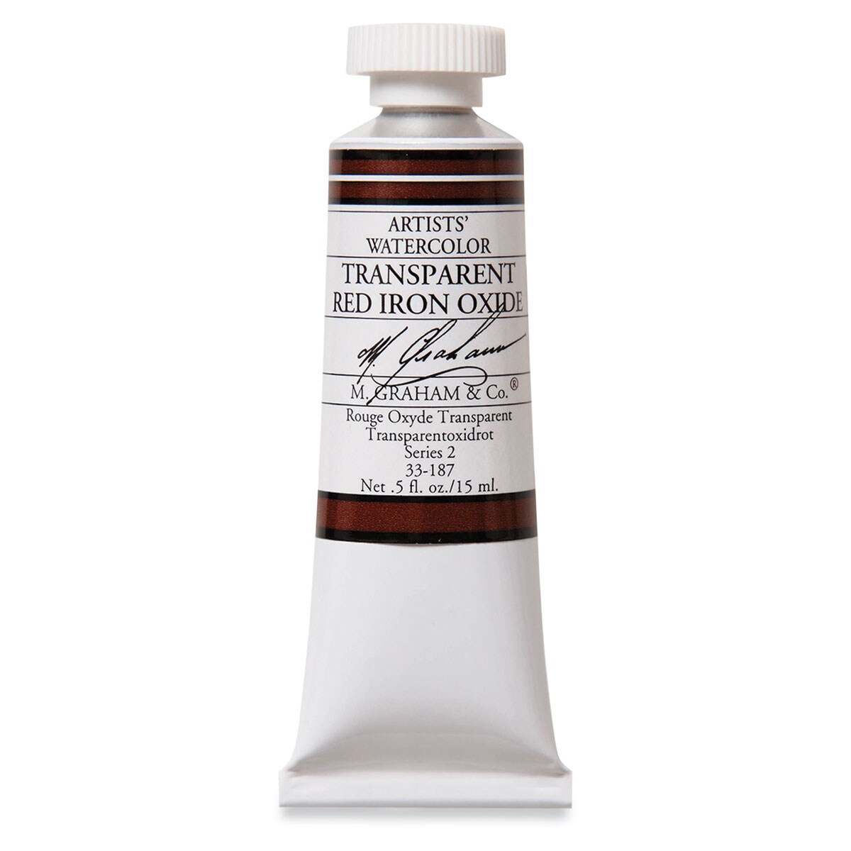 M. Graham Artists' Watercolor - Transparent Red Oxide, 15 ml Tube