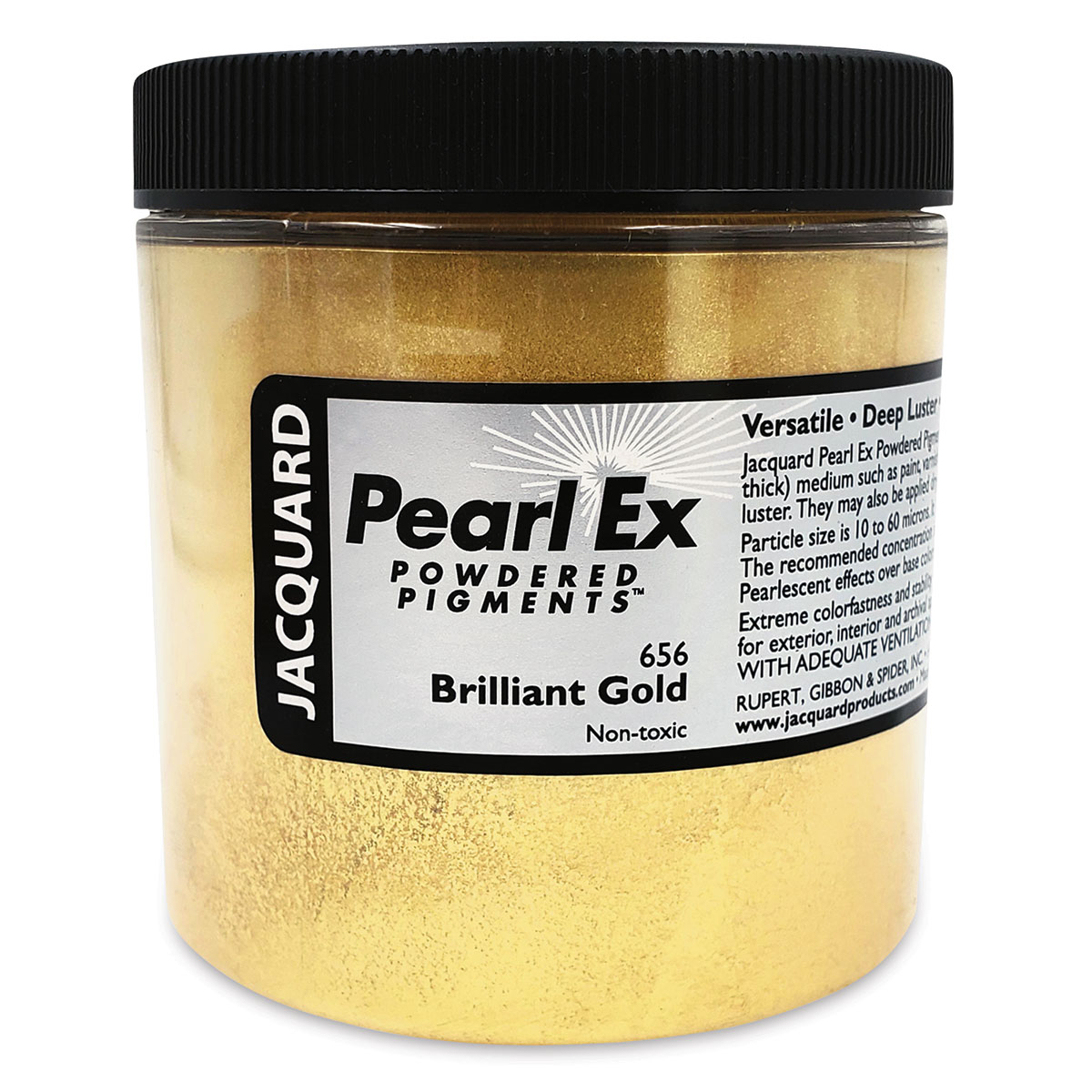 Jacquard Pearl-Ex Pigment - 4 oz, Brilliant Gold, Jar