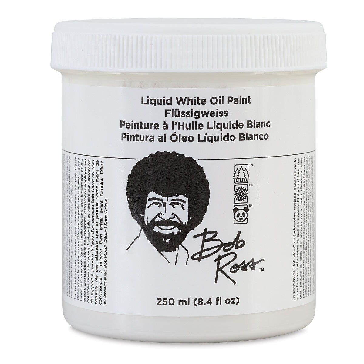 Bob Ross Liquid Medium - White, 8 oz jar