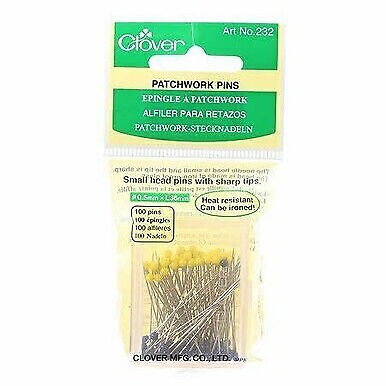 Clover Patchwork Pins 100 Pkg 232 Color Multicolor Count 1 Model