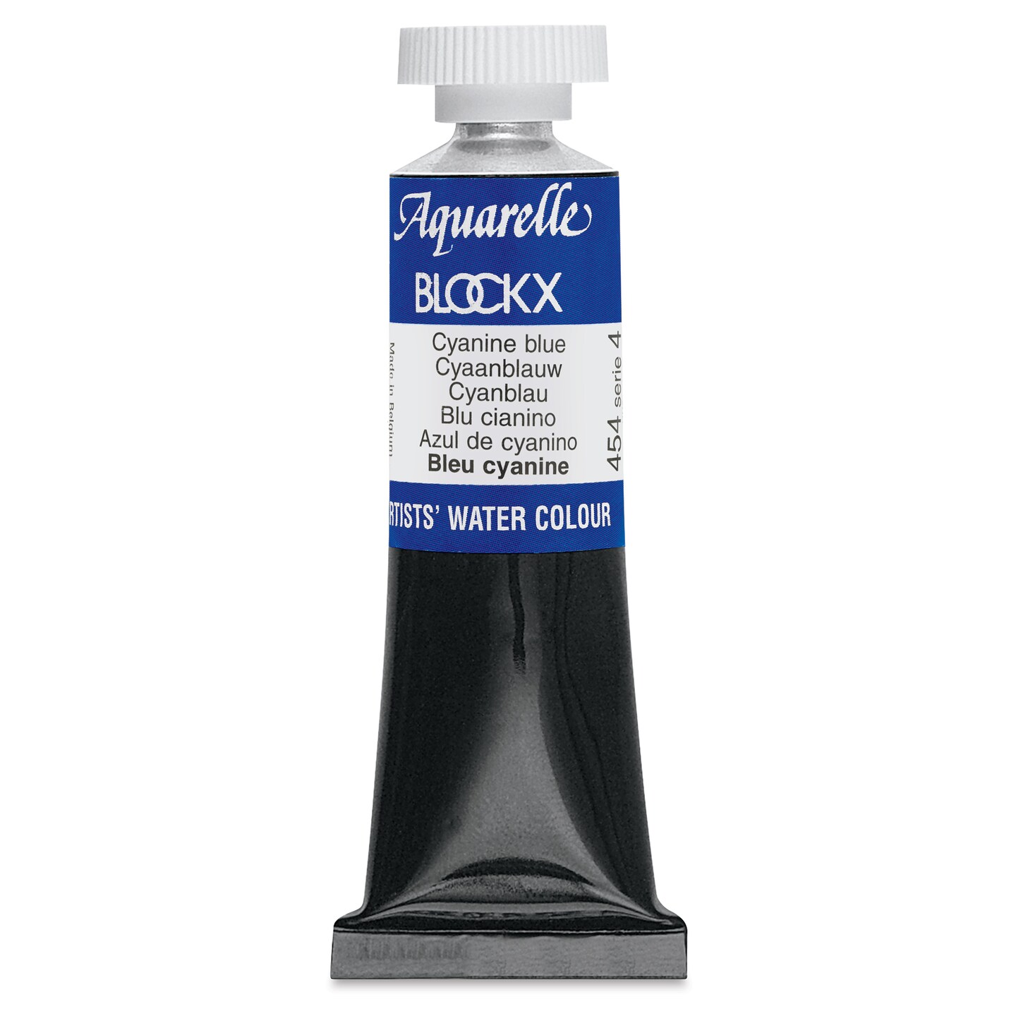Blockx Artists&#x27; Watercolor - Cyanine Blue, 15 ml Tube