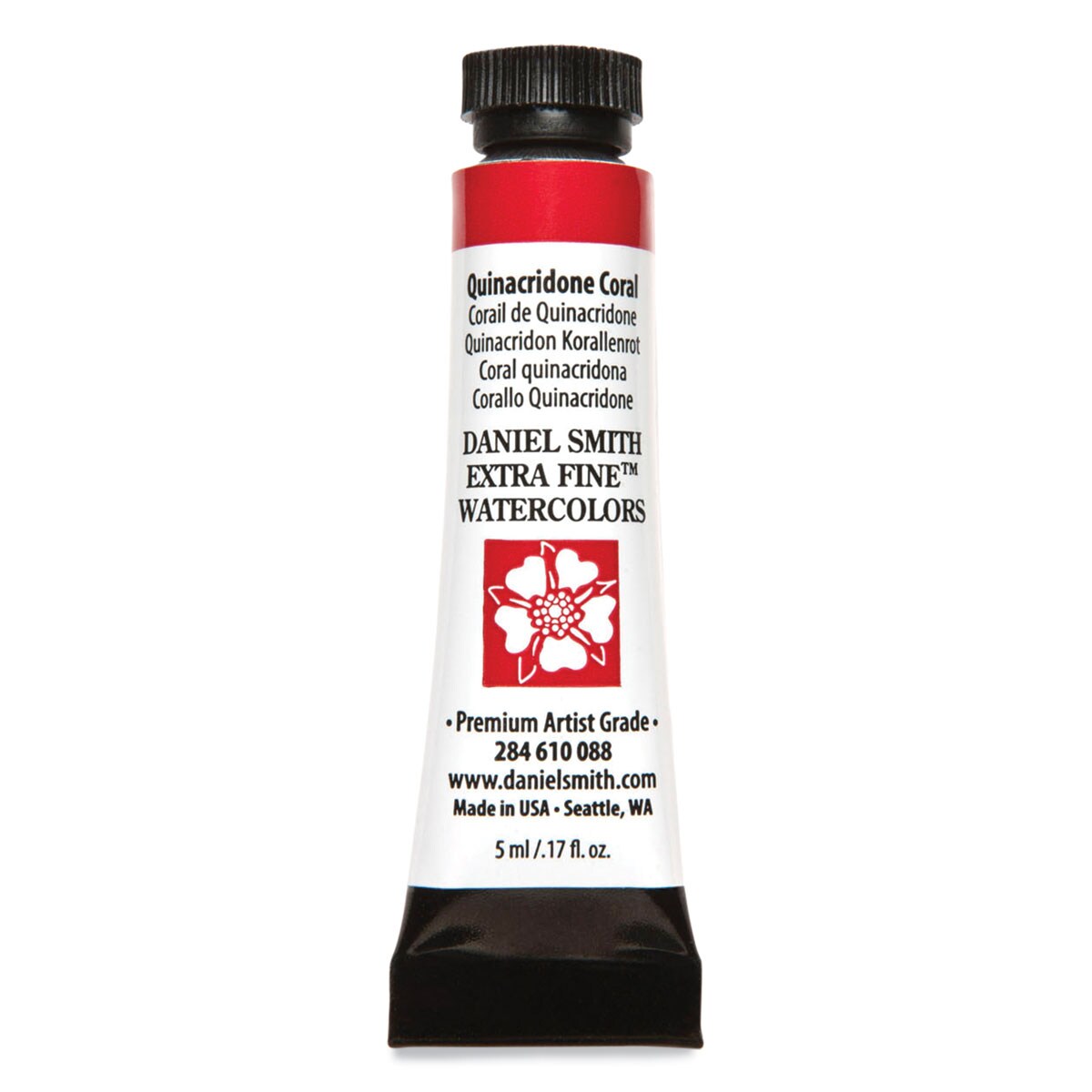Daniel Smith Extra Fine Watercolor - Quinacridone Coral, 5 ml Tube