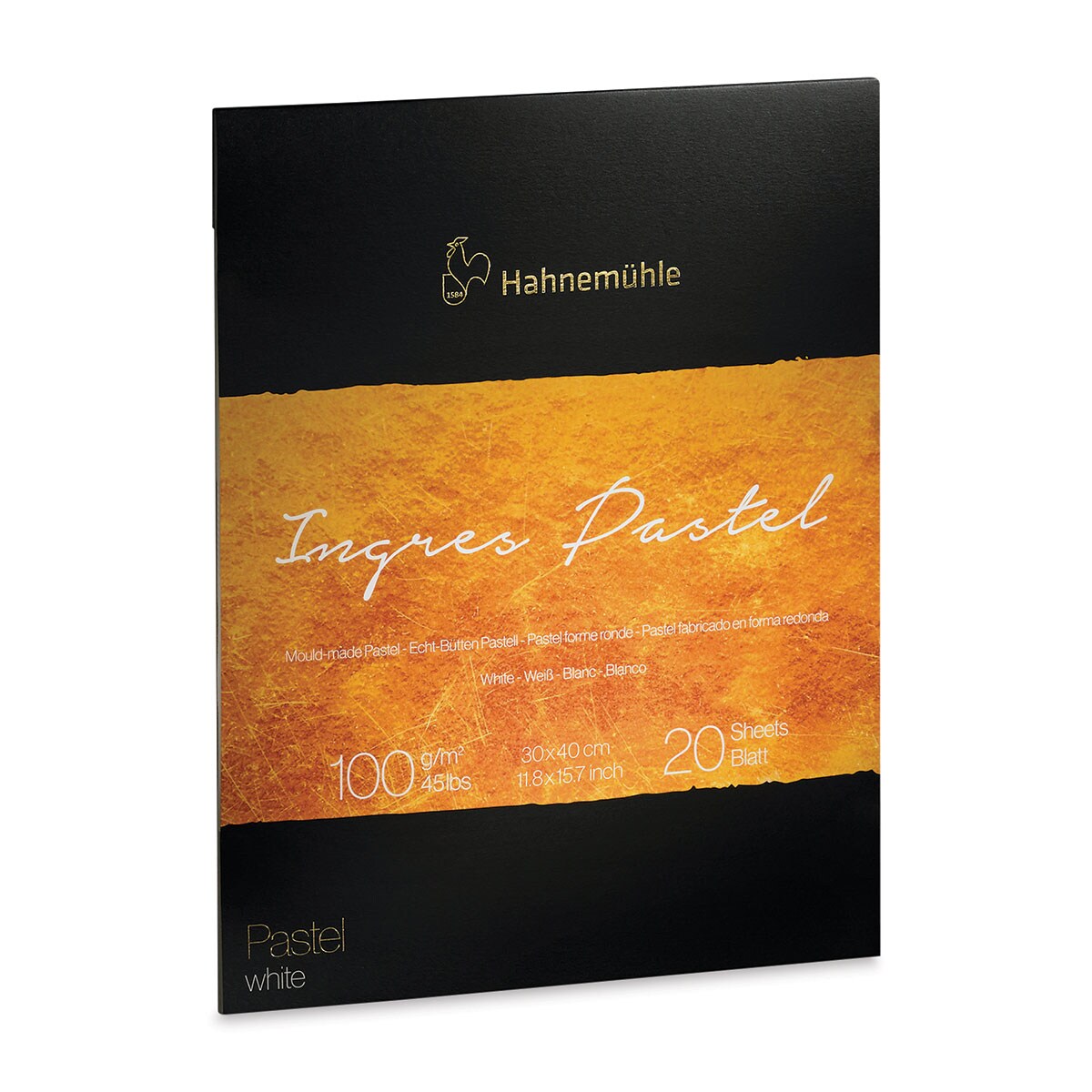 Hahnem&#xFC;hle Ingres Pad - White, 11.8&#x22; x 15.7&#x22;, 20 Sheets