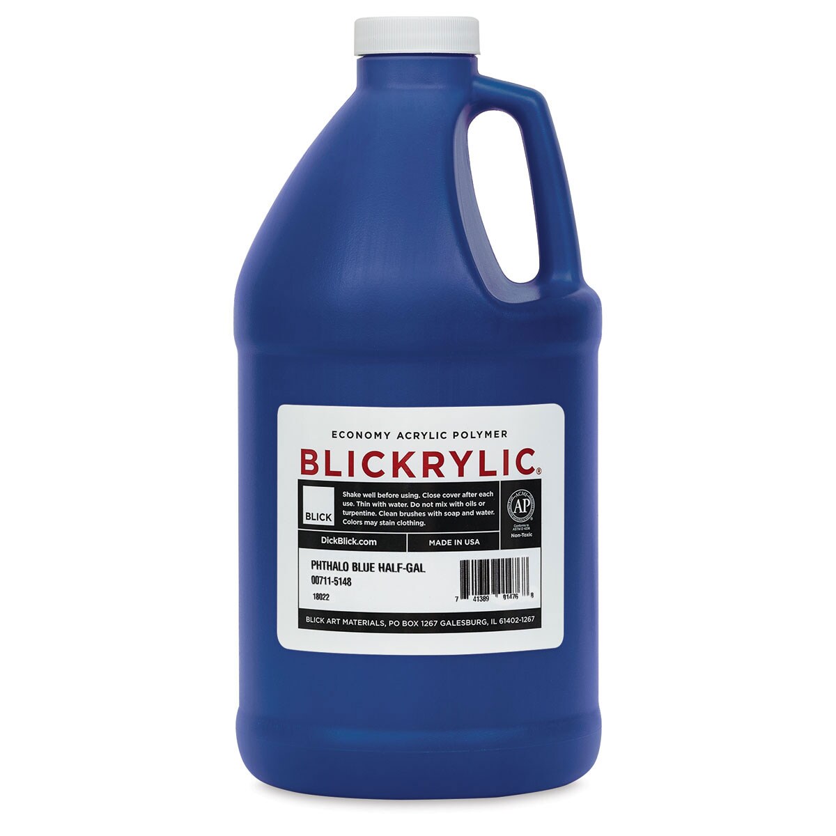 Blickrylic Student Acrylics - Phthalo Blue, Half Gallon