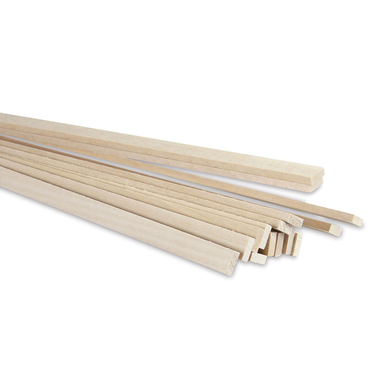 Midwest Products Basswood Strips - 15 Pieces, 3/16&#x22; x 1/2&#x22; x 24&#x22;