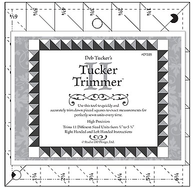 Tucker Trimmer 2 Quilting Ruller Tool by Studio 180 Designs