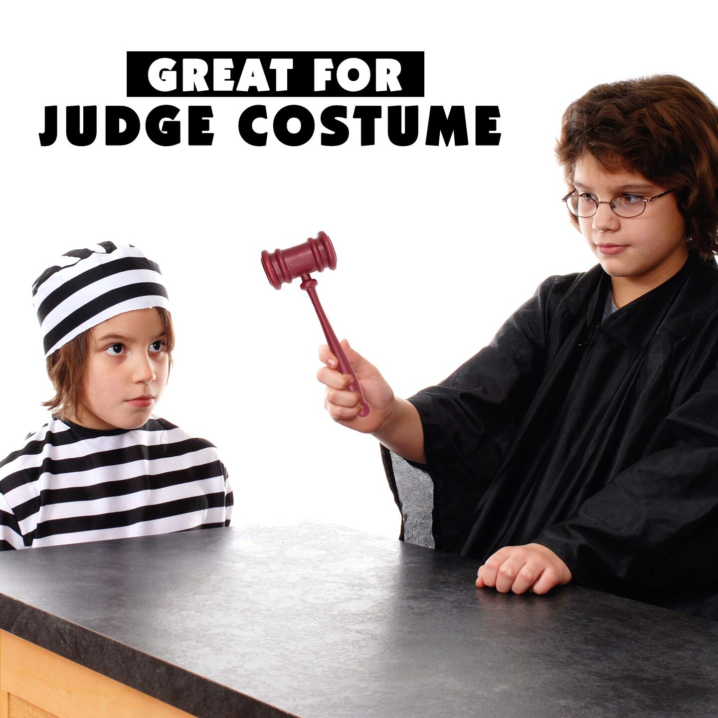 udge Gavel Costume Accessory - Justice Costume Accessories Props for Courtroom - 1 Piece