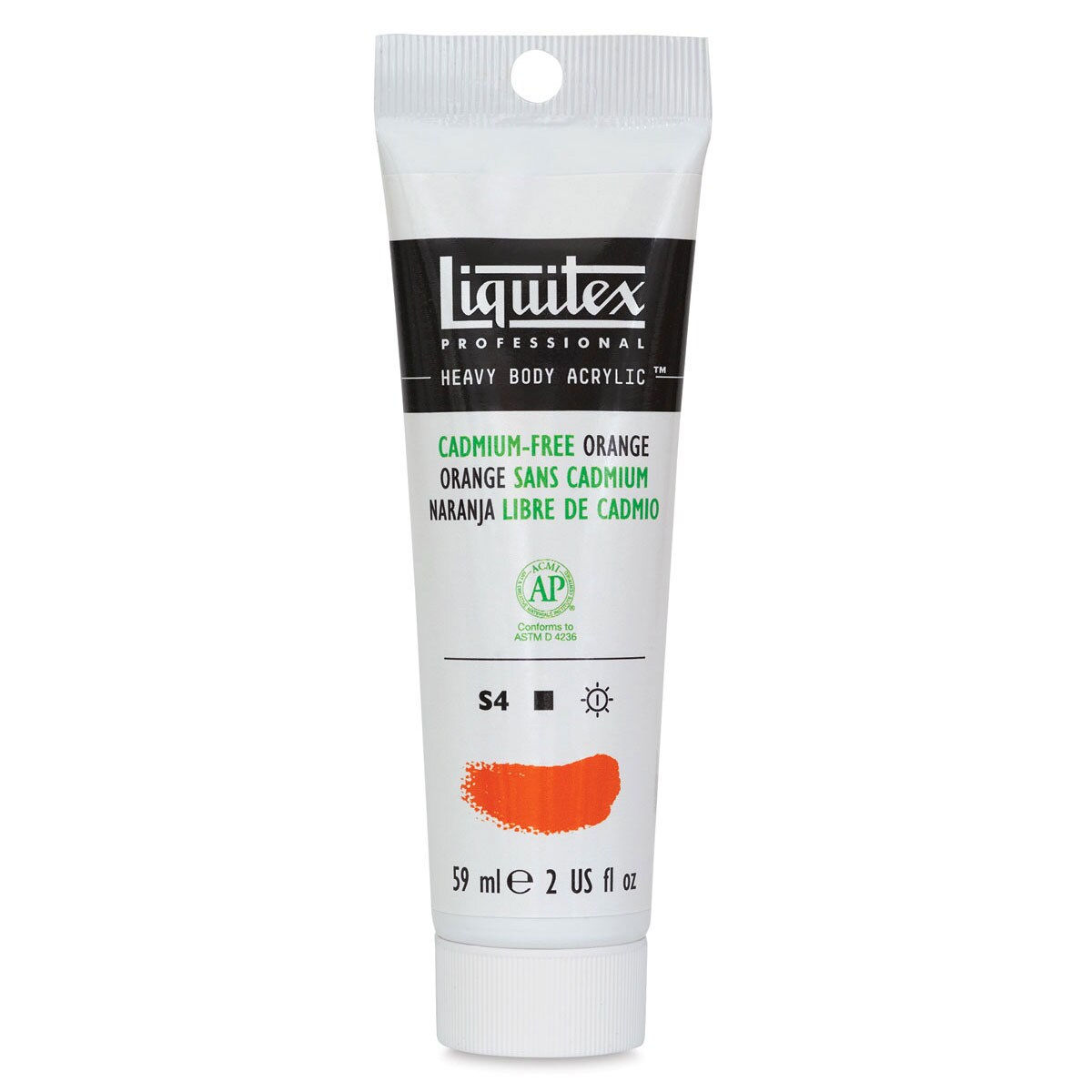 Liquitex Heavy Body Artist Acrylics - Cadmium-Free Orange, 2 oz