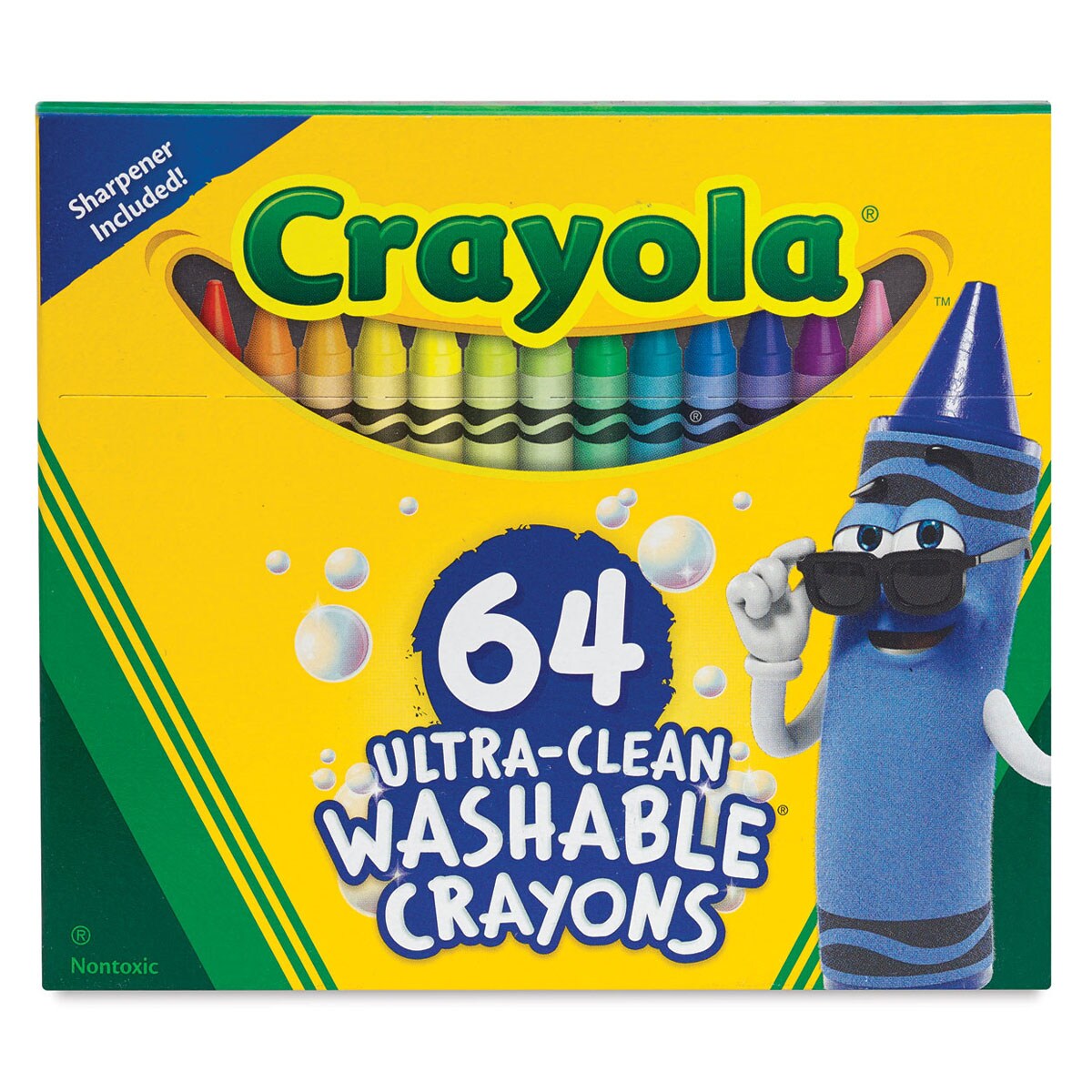 Crayola Ultra-Clean Washable Crayons - Regular, Set of 64