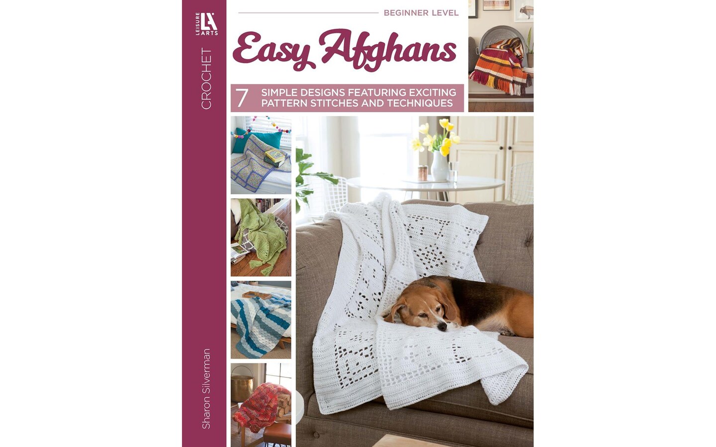 Leisure Arts Easy Afghans Crochet Bk