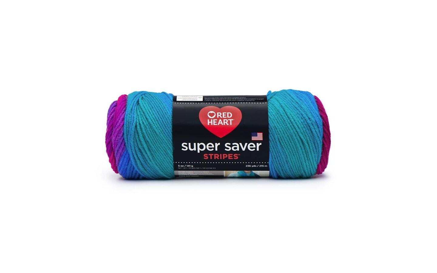 C&C Red Heart Super Saver Yarn 5oz Stripe Polo