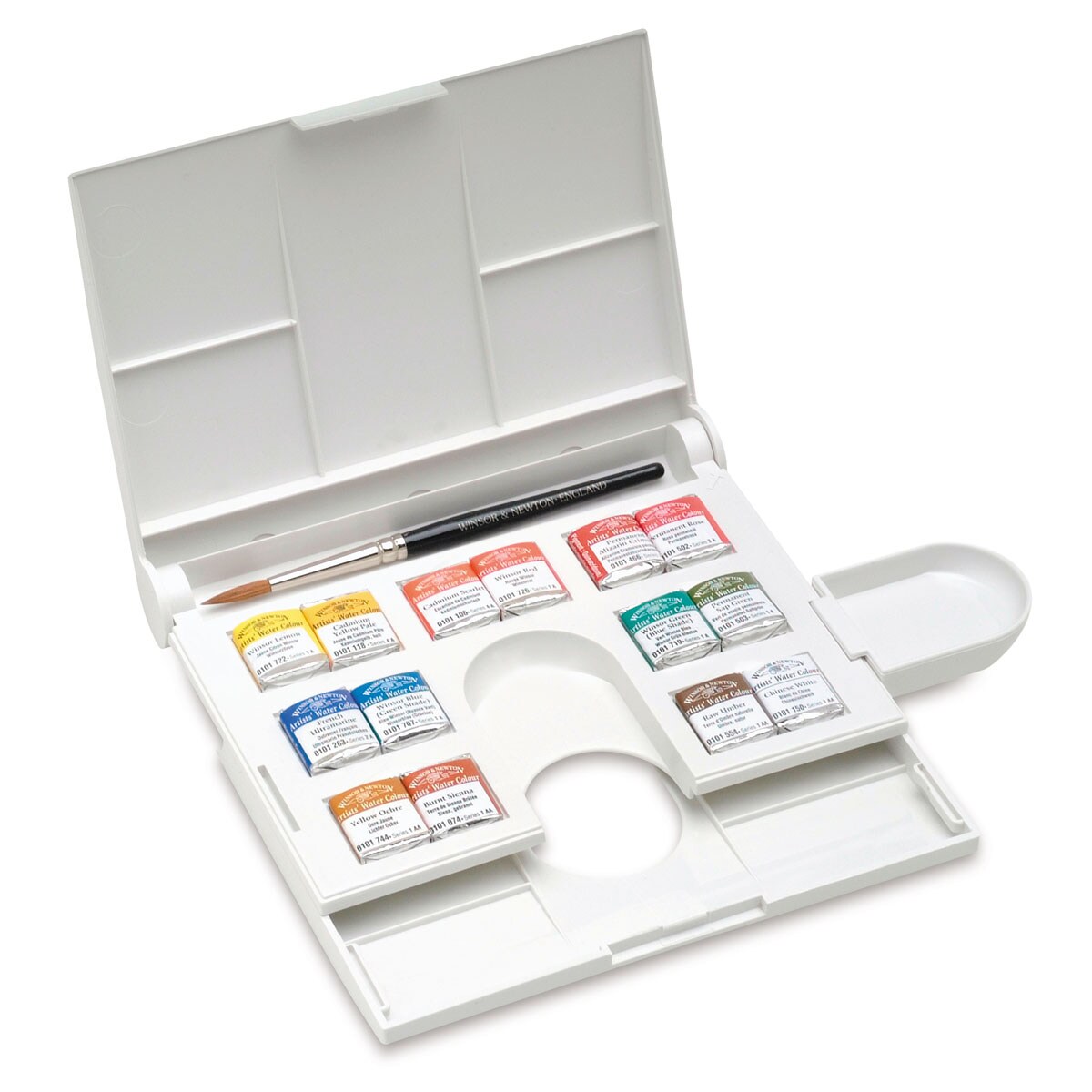 Winsor &#x26; Newton Professional Watercolor- Field Set of 14, Assorted Colors, Half Pans