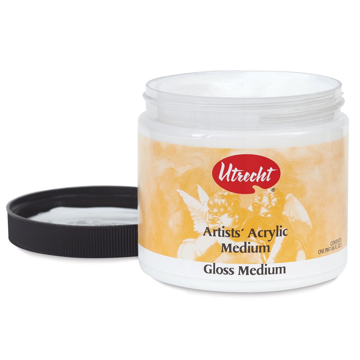 Utrecht Artists&#x27; Acrylic Fluid Medium - Gloss Medium, 16 oz