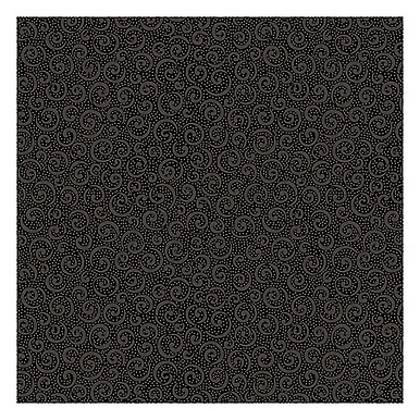 Black Curly Cues Quilting Illusions Cotton Fabric by Quilting Treasures