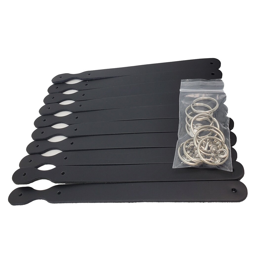 Blank Leather Keychains – 3/4" Full Grain DIY Kit (10 Pack)-Promotional-Fundraising-Personalized Gifts