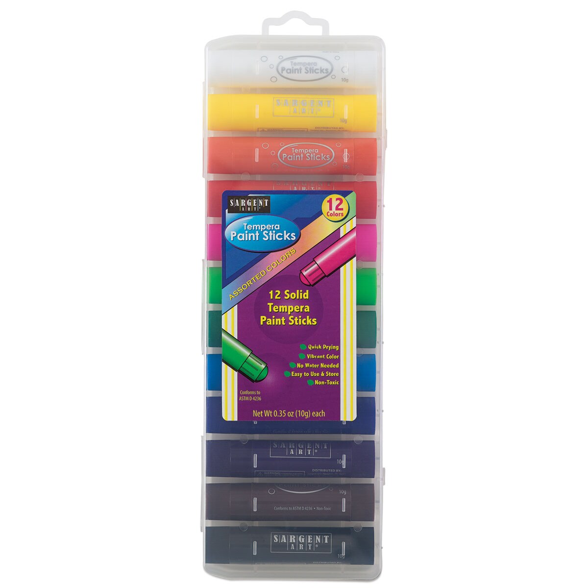 Sargent Art Tempera Sticks - Set of 12, Assorted