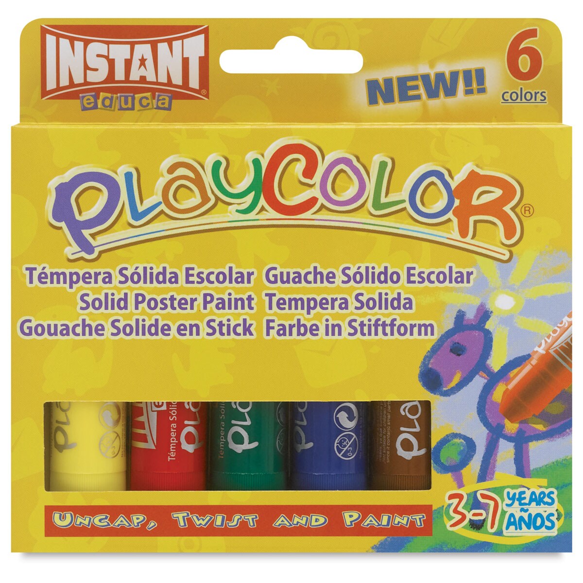 Playcolor - Standard Colors, Set of 6, Standard Size
