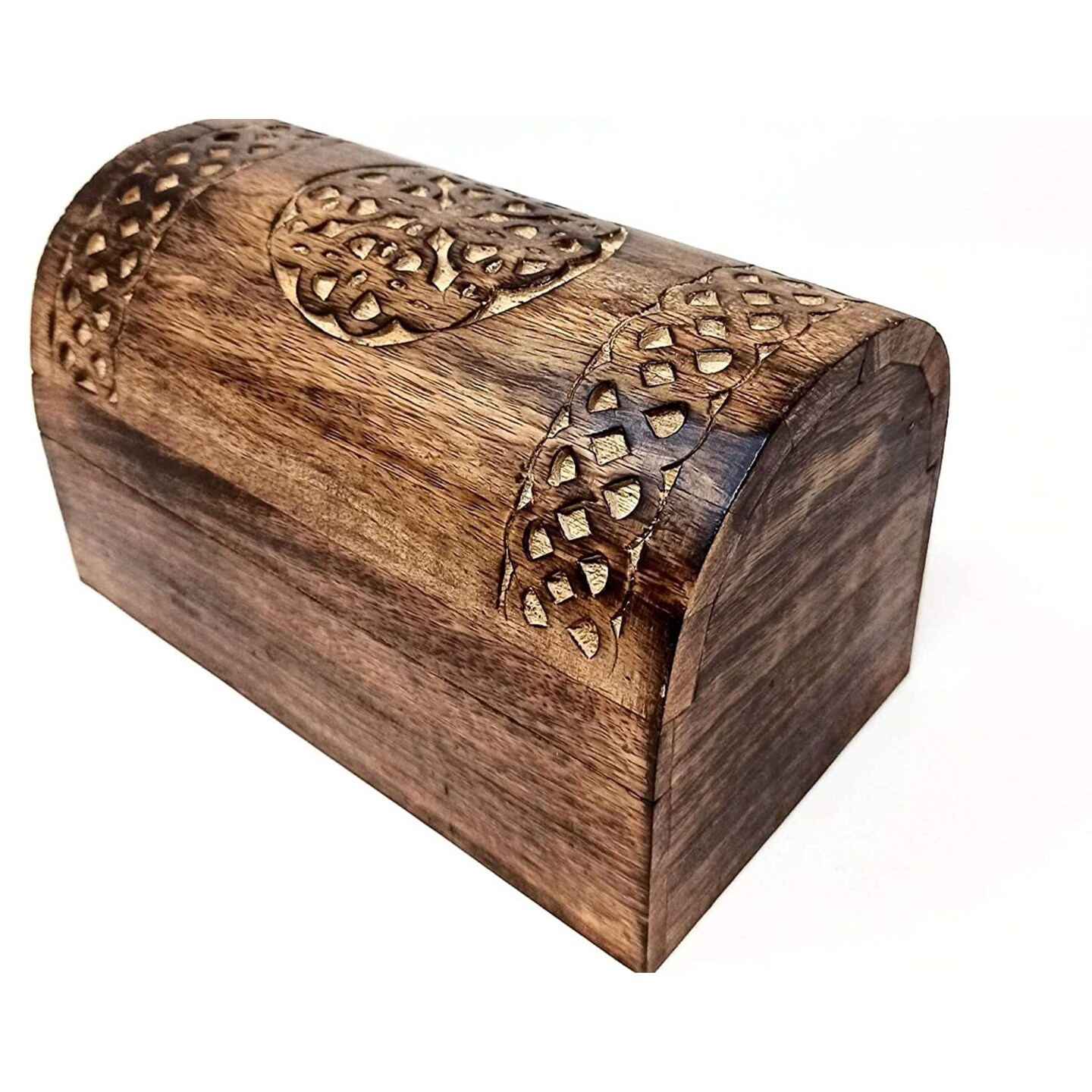 Jewelry Boxes Keepsake Storage Organizers Handcrafted in Mango Wood (6"x3")