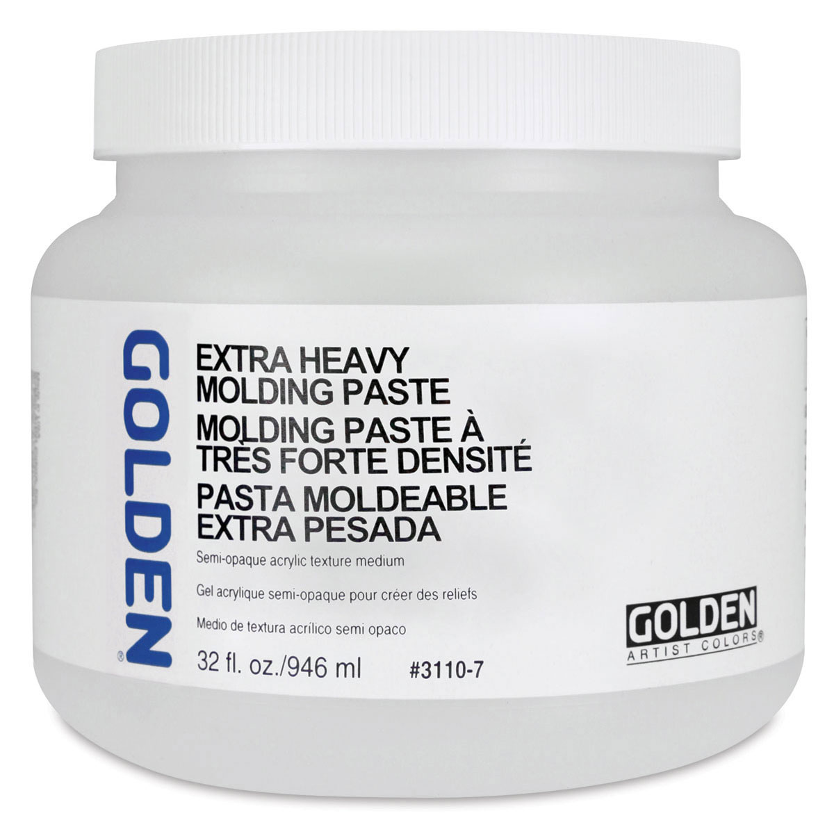Golden Extra Heavy Gel / Molding Paste - 32 oz jar