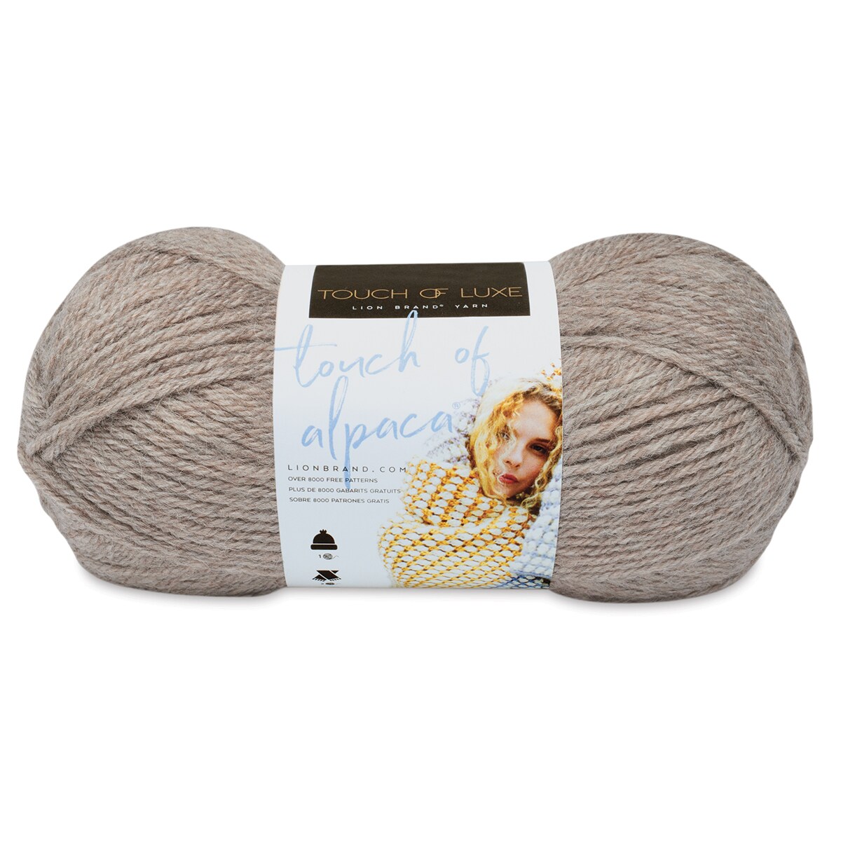 Lion Brand Touch of Alpaca Yarn - Taupe