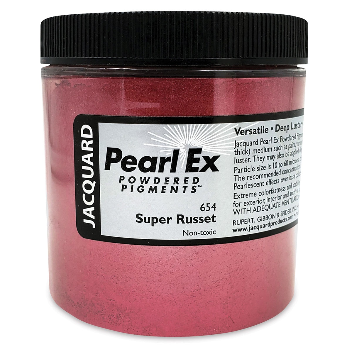Jacquard Pearl-Ex Pigment - 4 oz, Super Russet, Jar