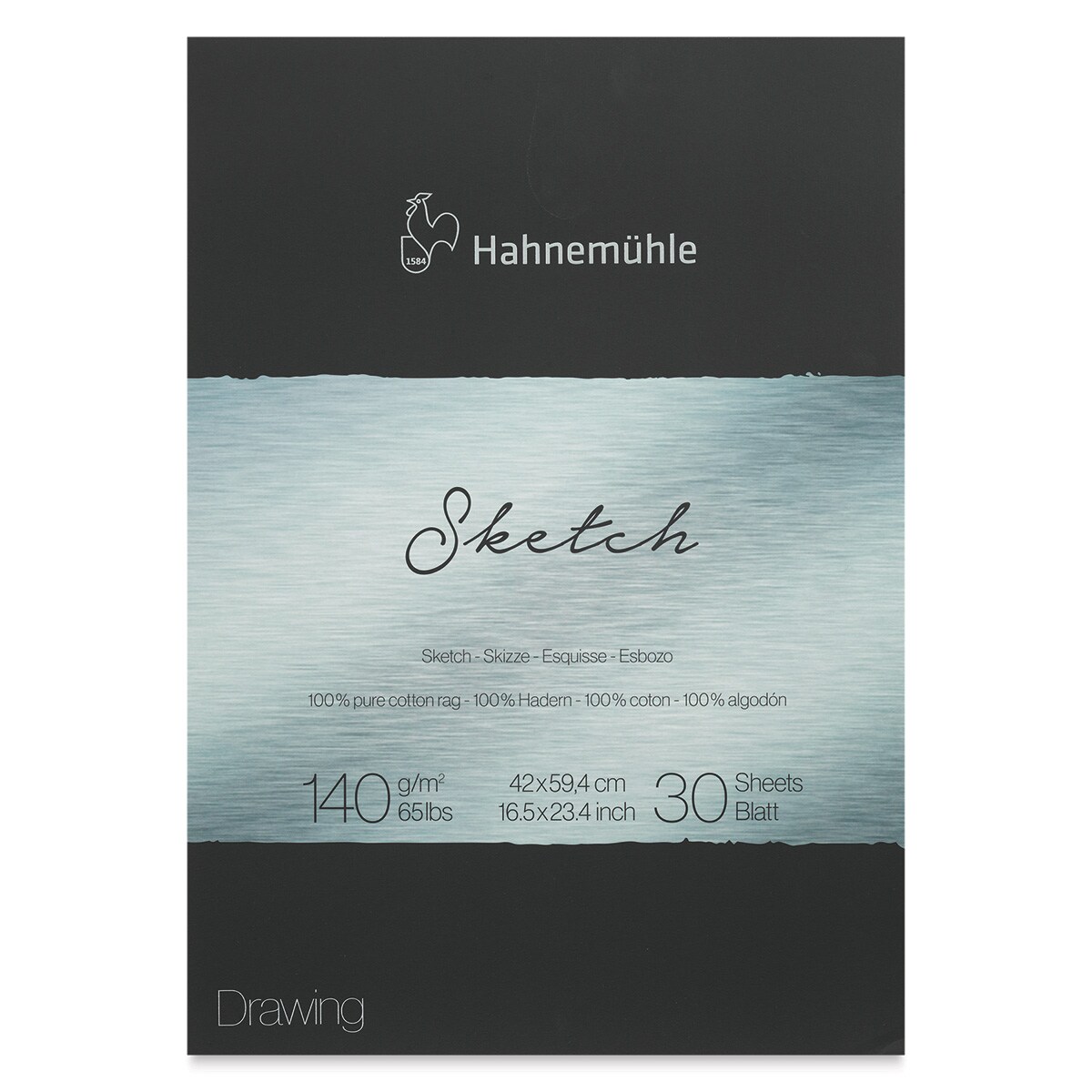 Hahnem&#xFC;hle The Collection Sketch Paper Pad - 16.5&#x22; x 23.4&#x22;, 30 Sheets