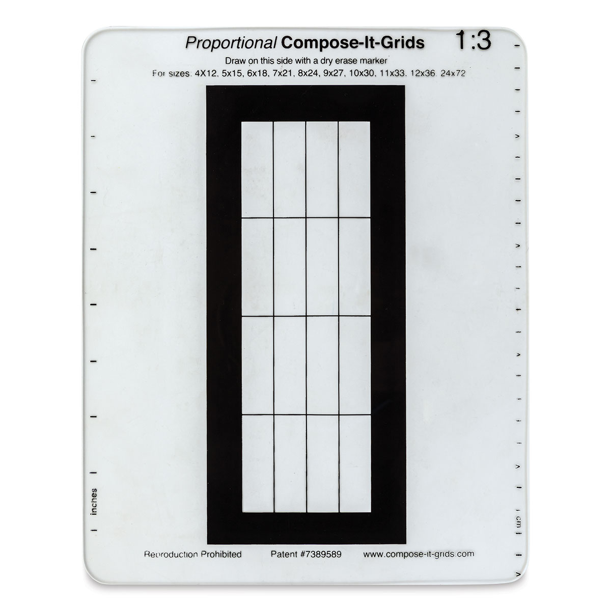 Compose It Grid - 8&#x22; x 10&#x22;, Single Grid, 1:3