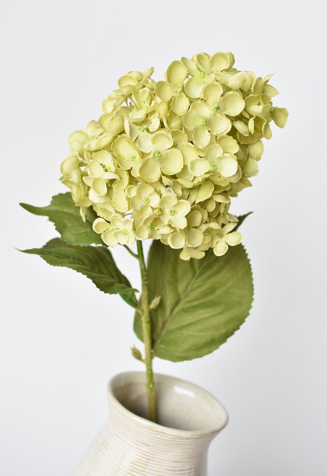 28&#x22; Faux Cone Hydrangea Stem Green