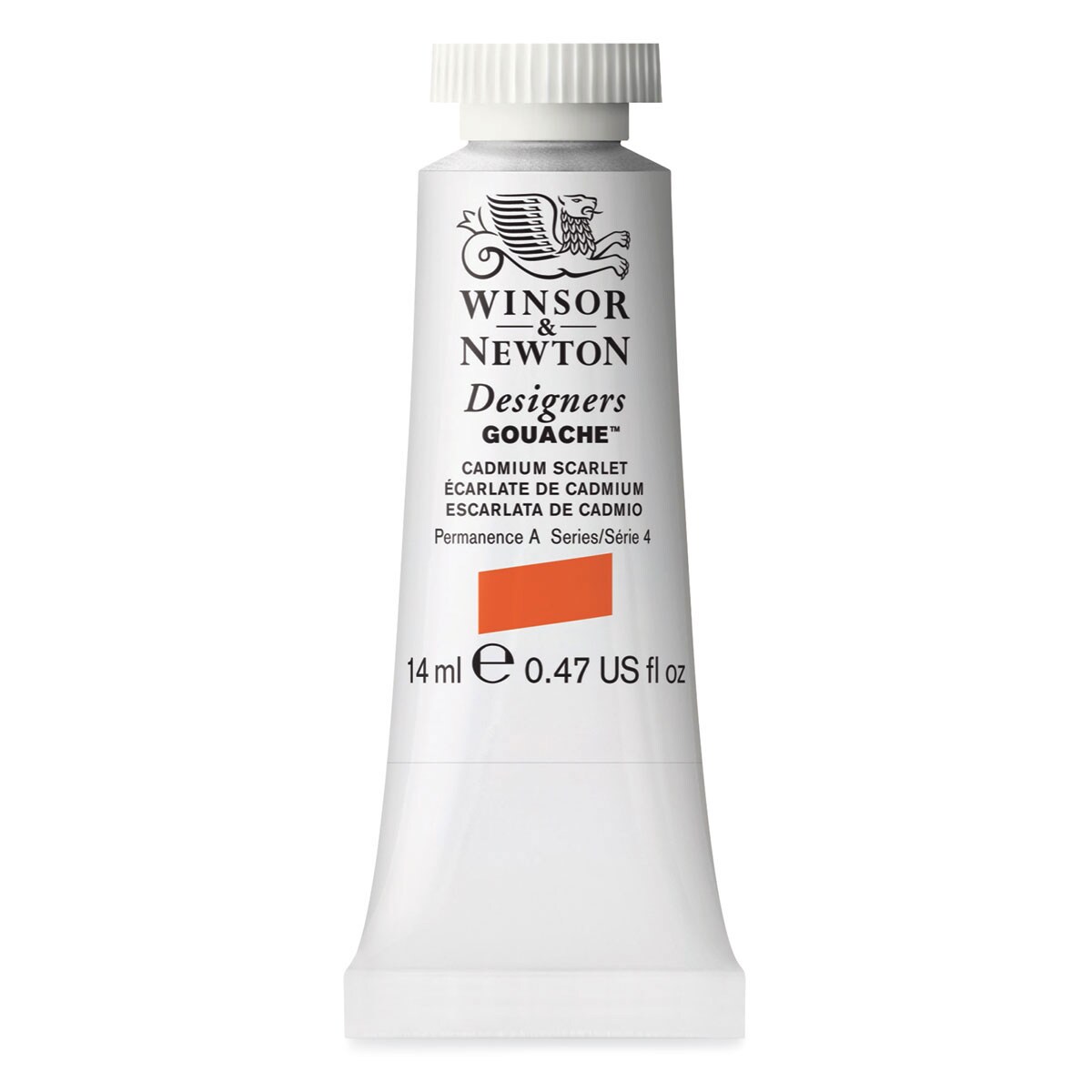 Winsor & Newton Designers Gouache - Cadmium Scarlet, 14 ml tube