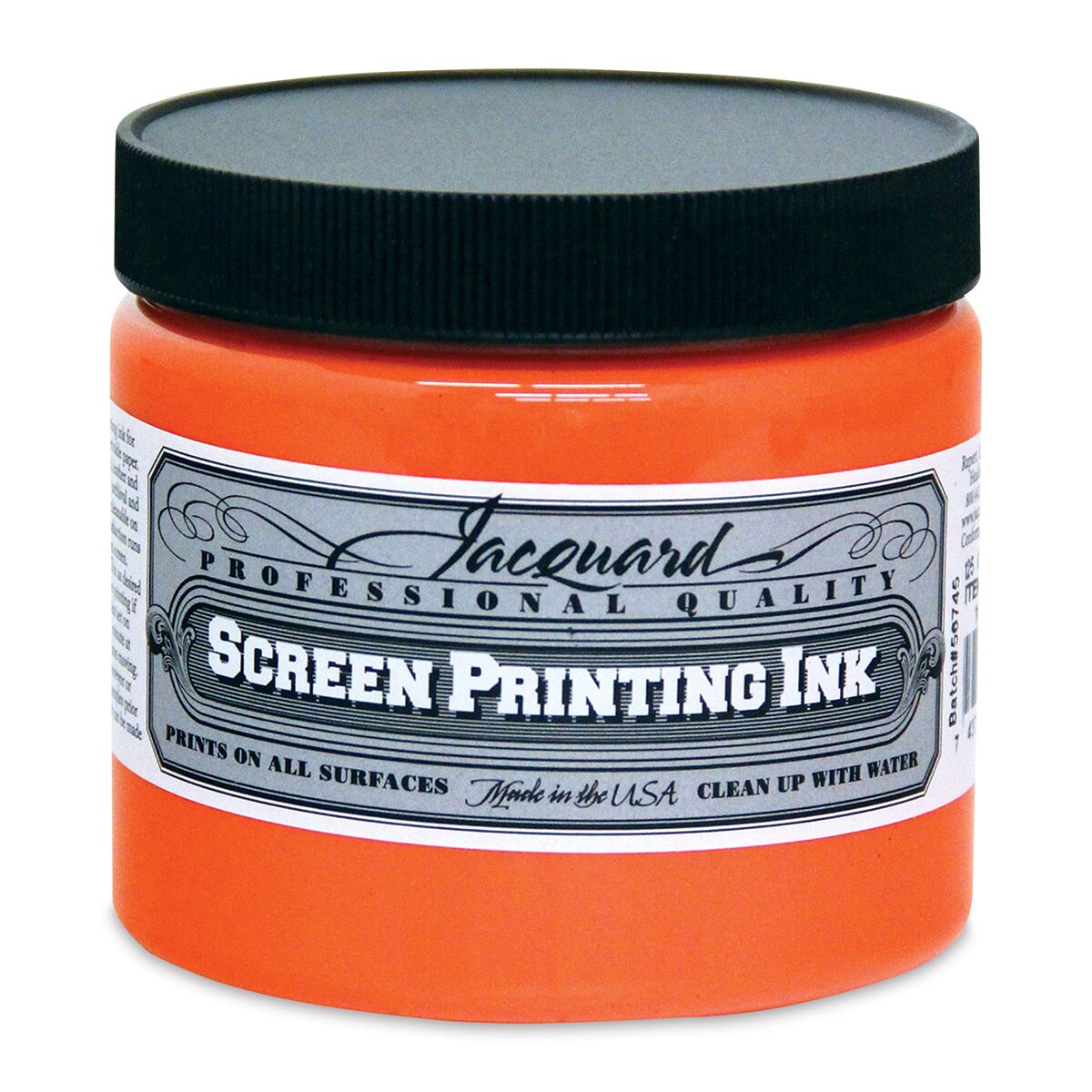 Jacquard Screen Printing Ink - Opaque Orange, 16 oz