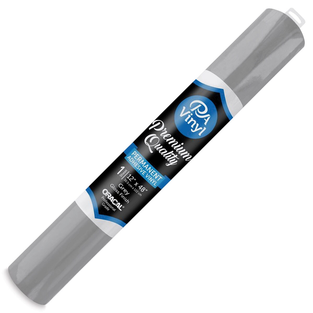 PA Vinyl Permanent Adhesive Vinyl - Gloss Dark Grey, 12&#x22; x 48&#x22;