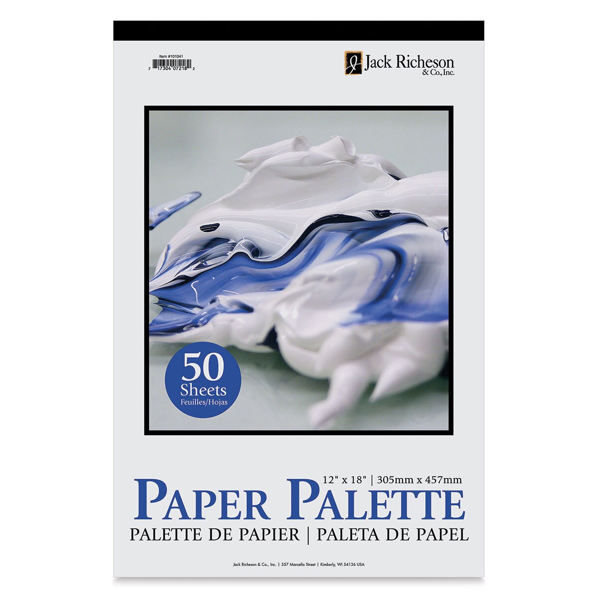 Richeson Disposable Palette Paper Pad - 12&#x22; x 18&#x22;, 50 Sheets
