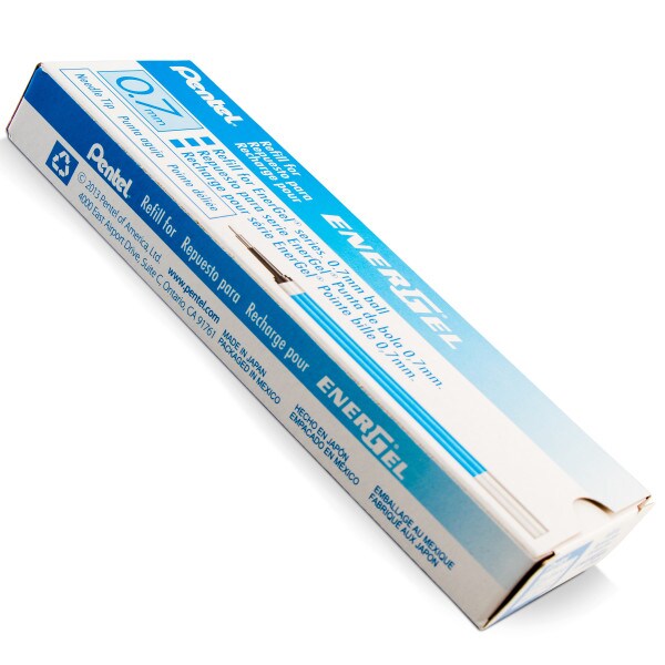 Refill Ink - For EnerGel Gel Pen 0.7mm Needle Tip, Medium, Blue Ink (LRN7-C)