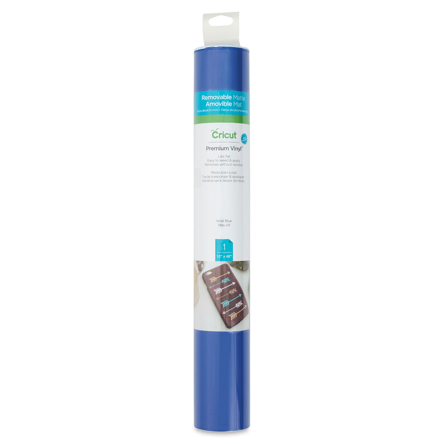 Cricut Removable Premium Vinyl - Vivid Blue, 12&#x22; x 48&#x22;