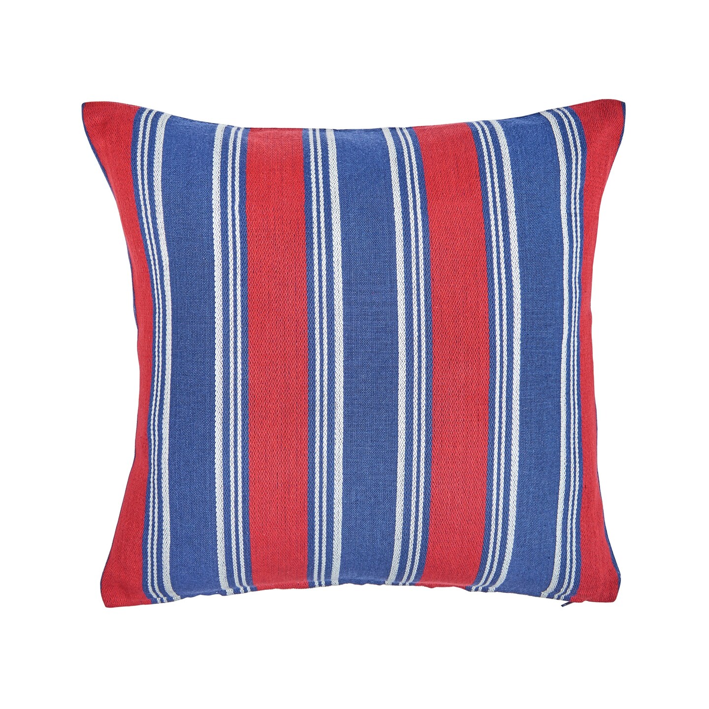 18" x 18" Gideon Stripe Americana July Fourth Woven Throw Pillow