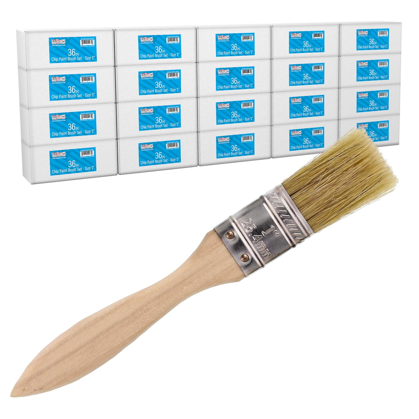 720 Pack of 1 inch Paint and Chip Paint Brushes for Paint, Stains
