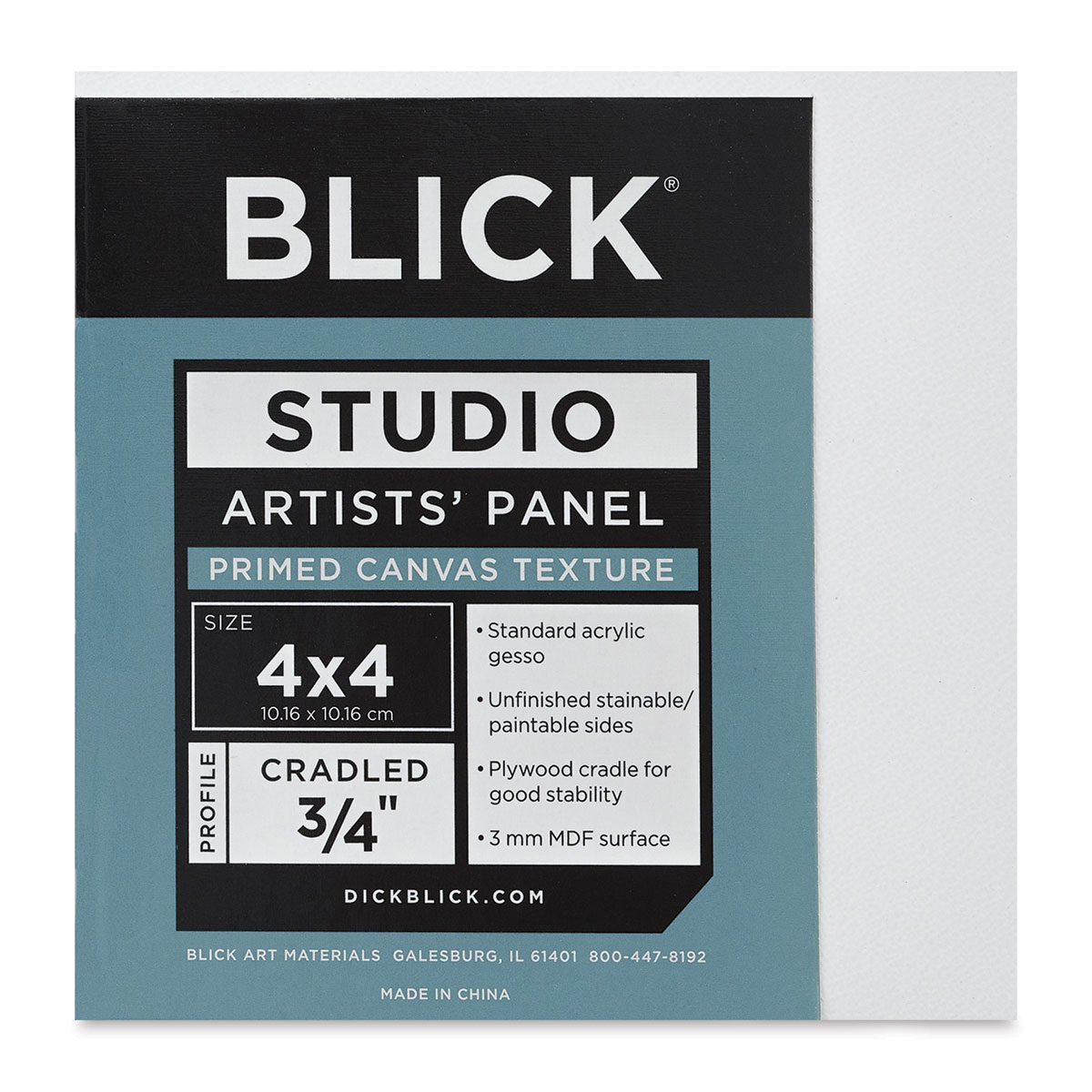 Blick Studio Artists&#x27; Board - 4&#x22; x 4&#x22; x 3/4&#x22;, Traditional