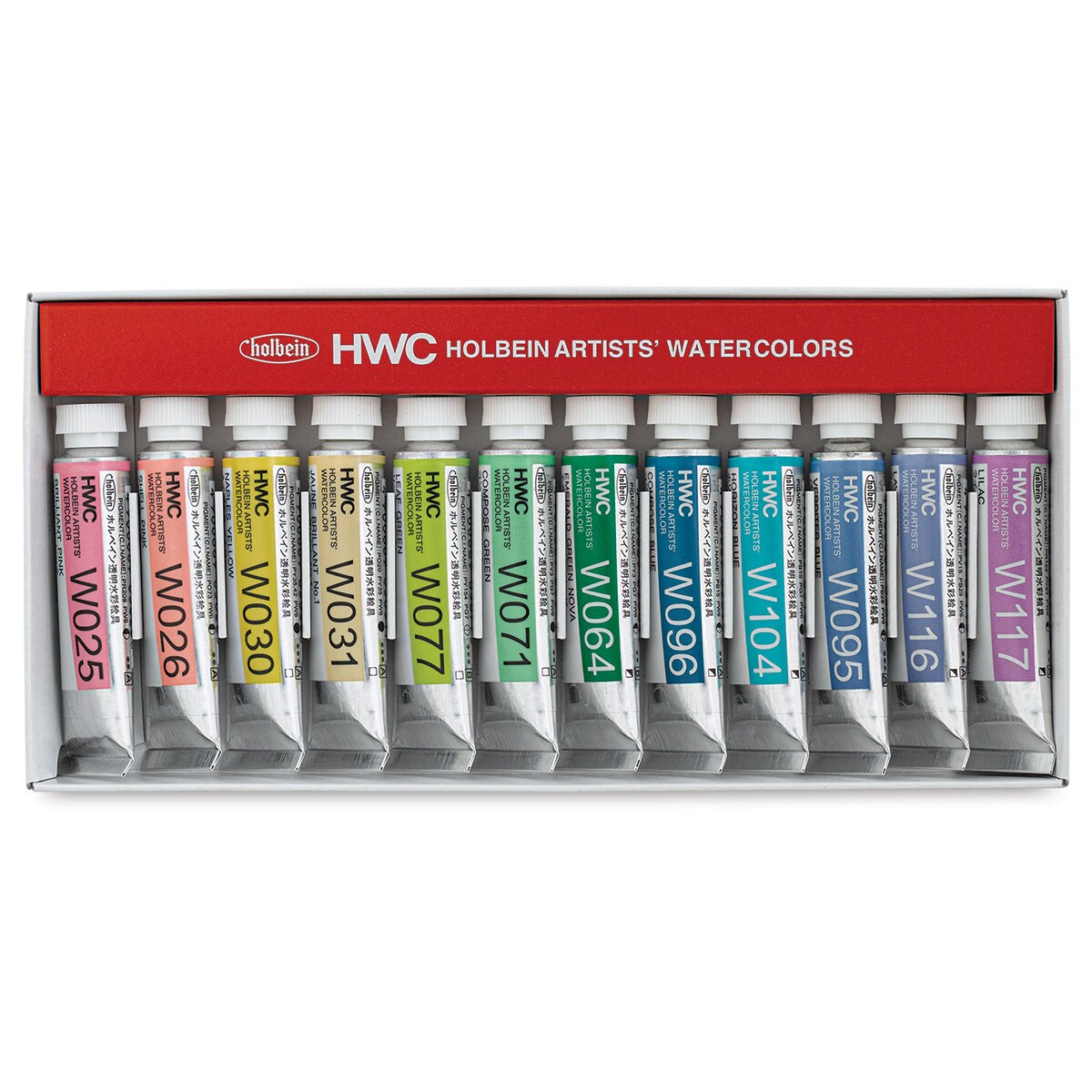 Holbein Artists&#x27; Watercolors - Pastels, Set of 12, 5 ml, Tubes