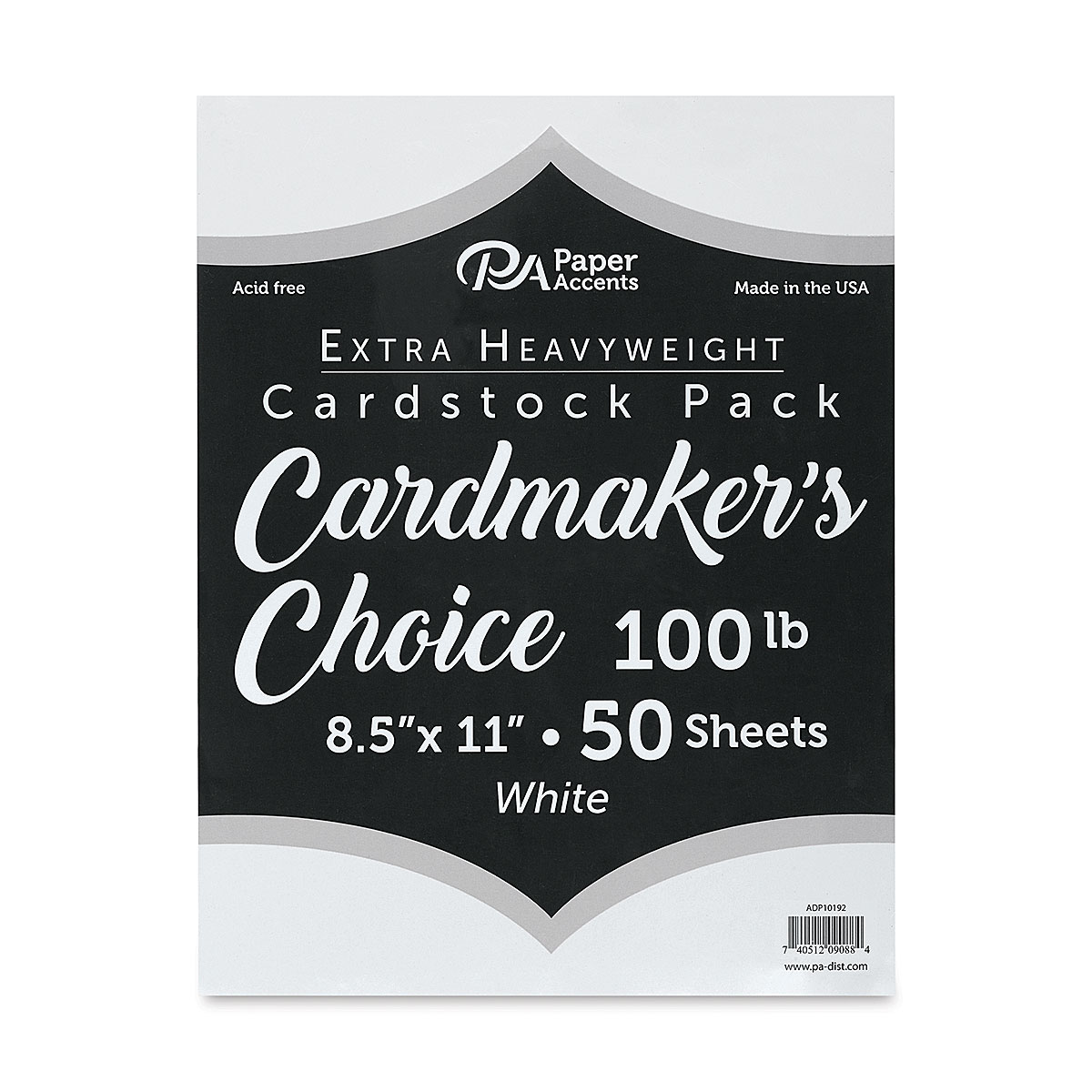 Paper Accents Cardmaker's Choice Cardstock Pack - 50 Sheets, 8-1/2" x 11"